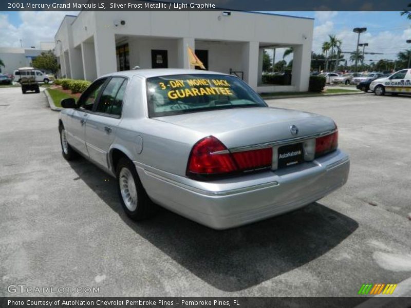 Silver Frost Metallic / Light Graphite 2001 Mercury Grand Marquis LS