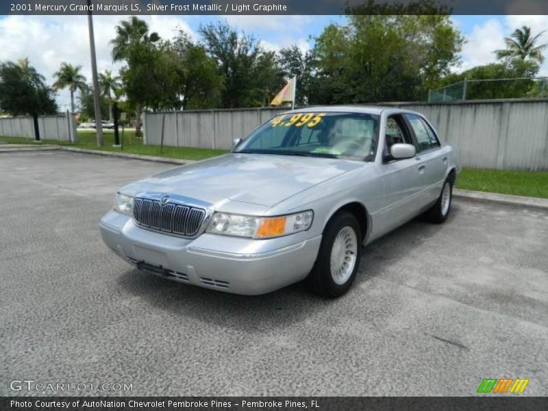 Silver Frost Metallic / Light Graphite 2001 Mercury Grand Marquis LS