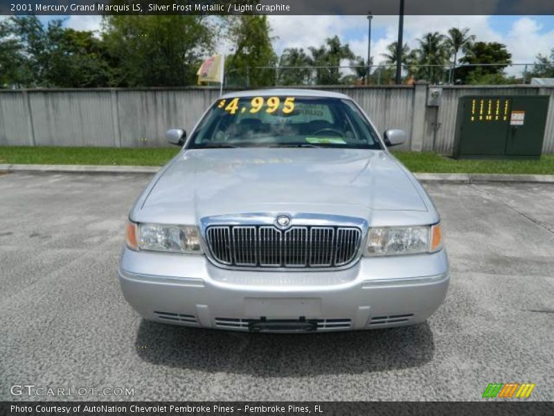 Silver Frost Metallic / Light Graphite 2001 Mercury Grand Marquis LS