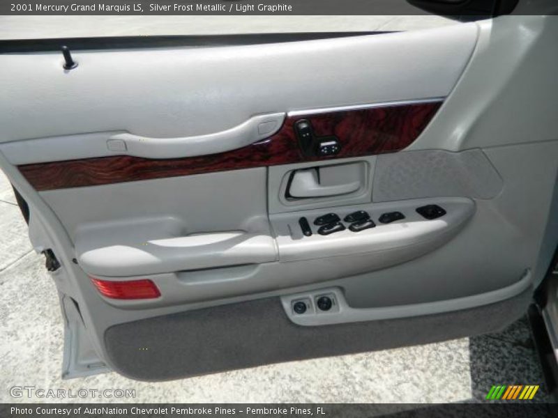 Silver Frost Metallic / Light Graphite 2001 Mercury Grand Marquis LS