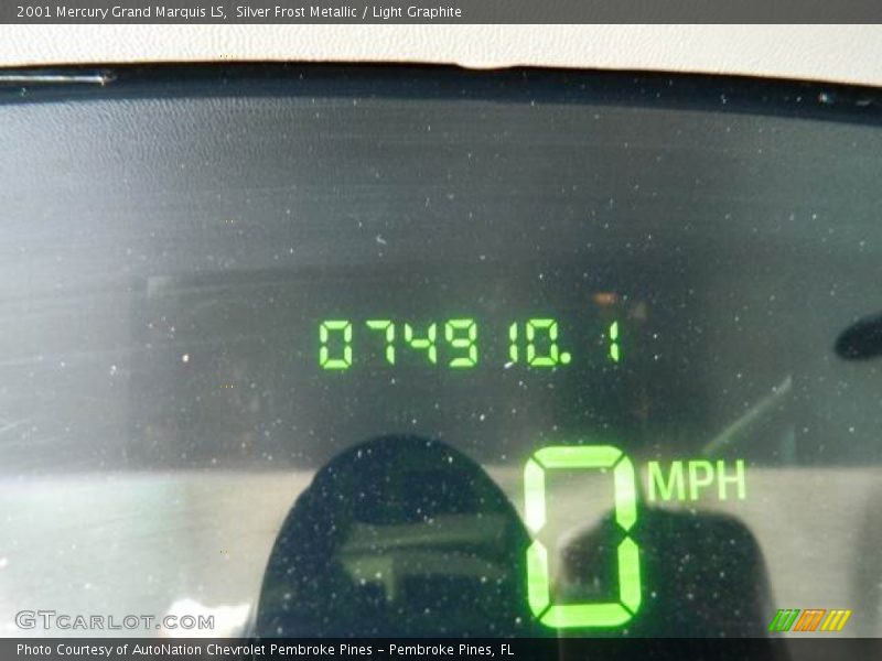 Silver Frost Metallic / Light Graphite 2001 Mercury Grand Marquis LS