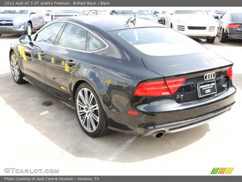 Brilliant Black / Black 2012 Audi A7 3.0T quattro Premium