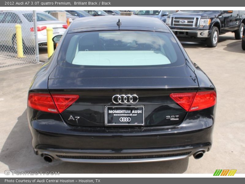 Brilliant Black / Black 2012 Audi A7 3.0T quattro Premium