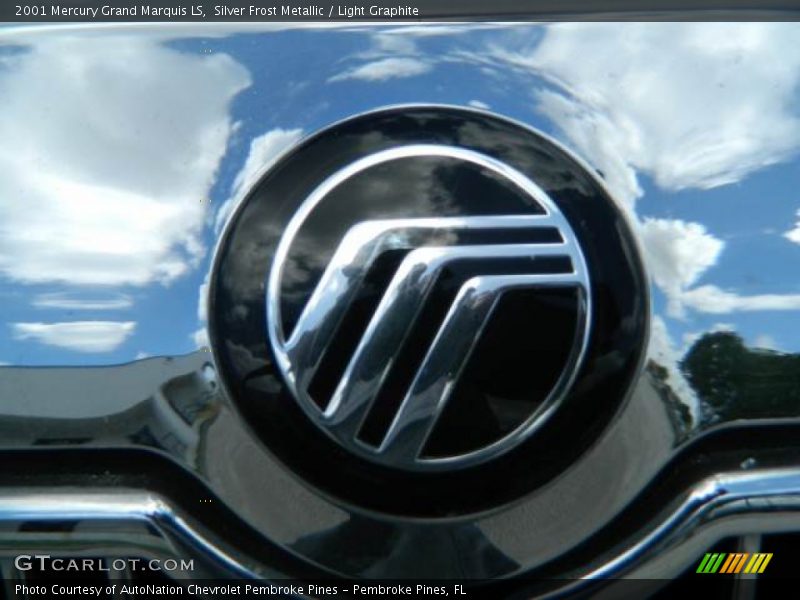Silver Frost Metallic / Light Graphite 2001 Mercury Grand Marquis LS