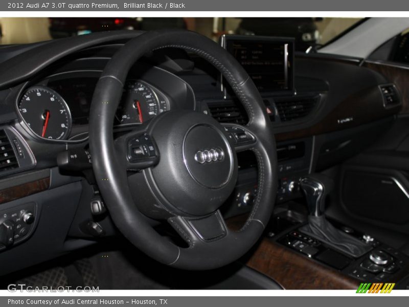 Brilliant Black / Black 2012 Audi A7 3.0T quattro Premium