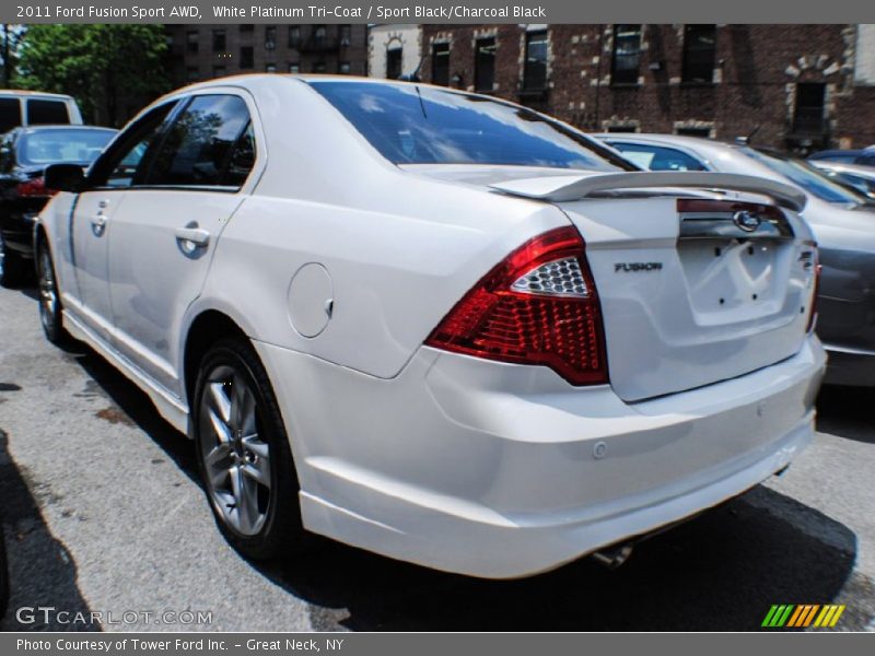 White Platinum Tri-Coat / Sport Black/Charcoal Black 2011 Ford Fusion Sport AWD