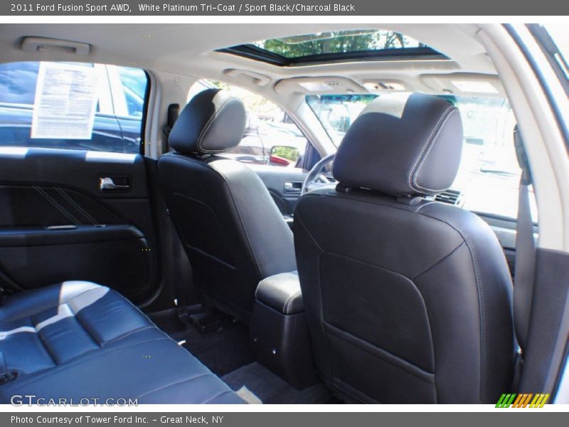 White Platinum Tri-Coat / Sport Black/Charcoal Black 2011 Ford Fusion Sport AWD