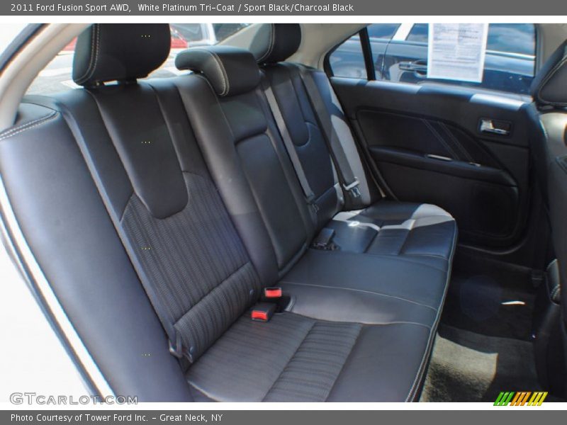 White Platinum Tri-Coat / Sport Black/Charcoal Black 2011 Ford Fusion Sport AWD