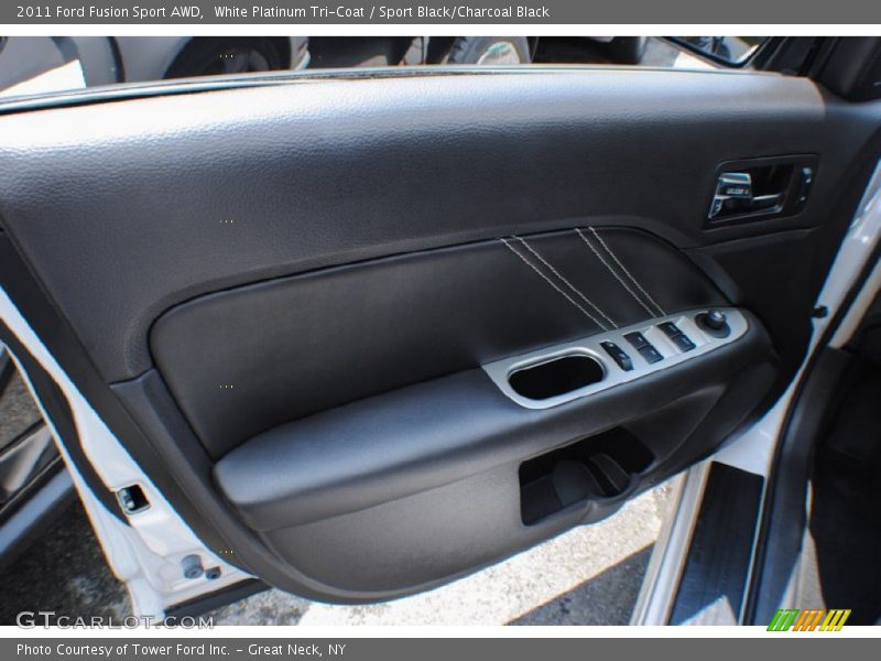 White Platinum Tri-Coat / Sport Black/Charcoal Black 2011 Ford Fusion Sport AWD