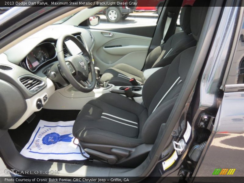 Maximum Steel Metallic / Black/Light Diesel Gray 2013 Dodge Dart Rallye