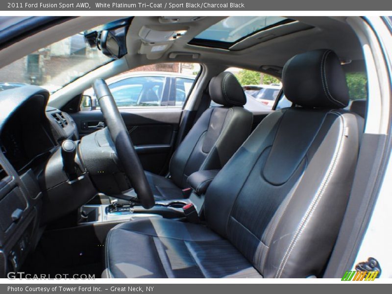 White Platinum Tri-Coat / Sport Black/Charcoal Black 2011 Ford Fusion Sport AWD