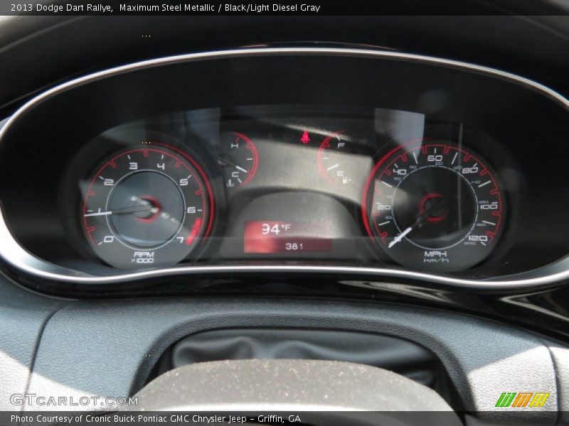 Maximum Steel Metallic / Black/Light Diesel Gray 2013 Dodge Dart Rallye