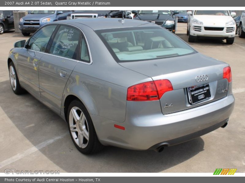 Quartz Gray Metallic / Platinum 2007 Audi A4 2.0T Sedan