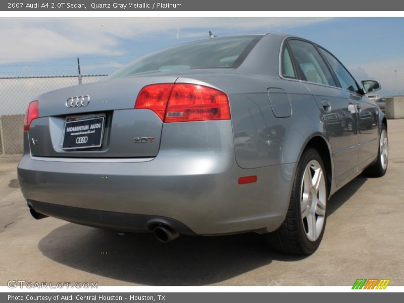 Quartz Gray Metallic / Platinum 2007 Audi A4 2.0T Sedan