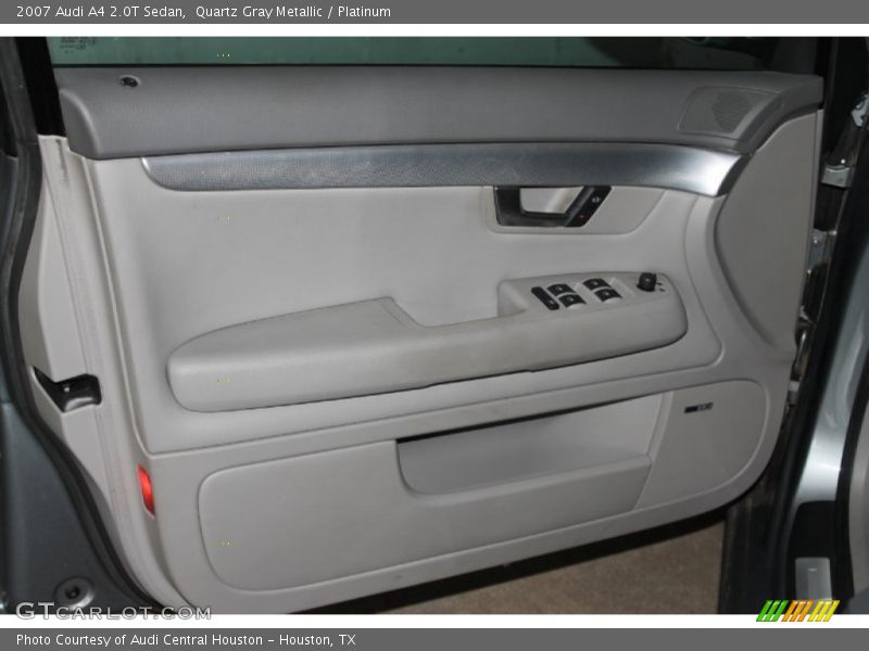 Quartz Gray Metallic / Platinum 2007 Audi A4 2.0T Sedan