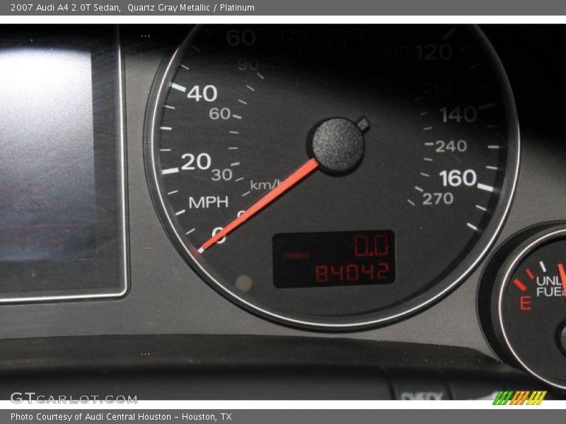 Quartz Gray Metallic / Platinum 2007 Audi A4 2.0T Sedan