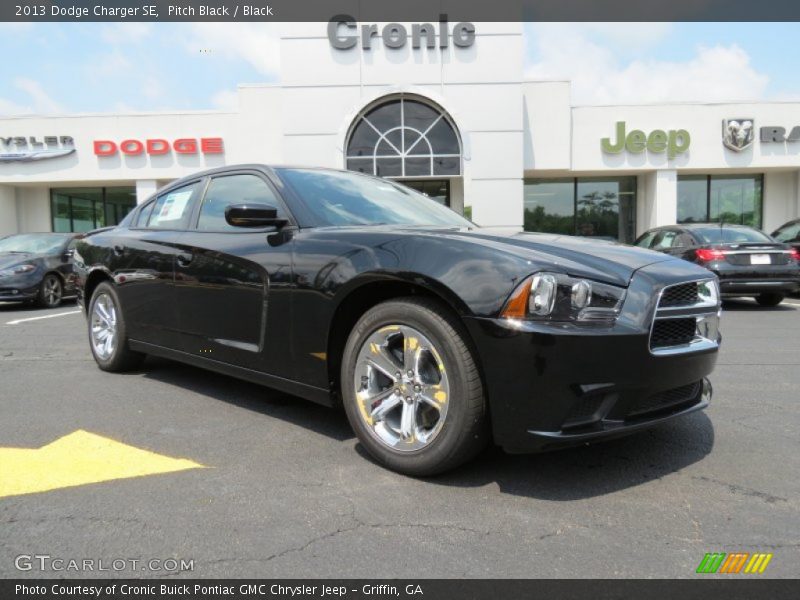 Pitch Black / Black 2013 Dodge Charger SE