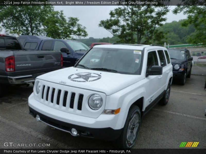 Bright White / Freedom Edition Dark Slate Gray/Silver Stitching 2014 Jeep Patriot Freedom Edition 4x4