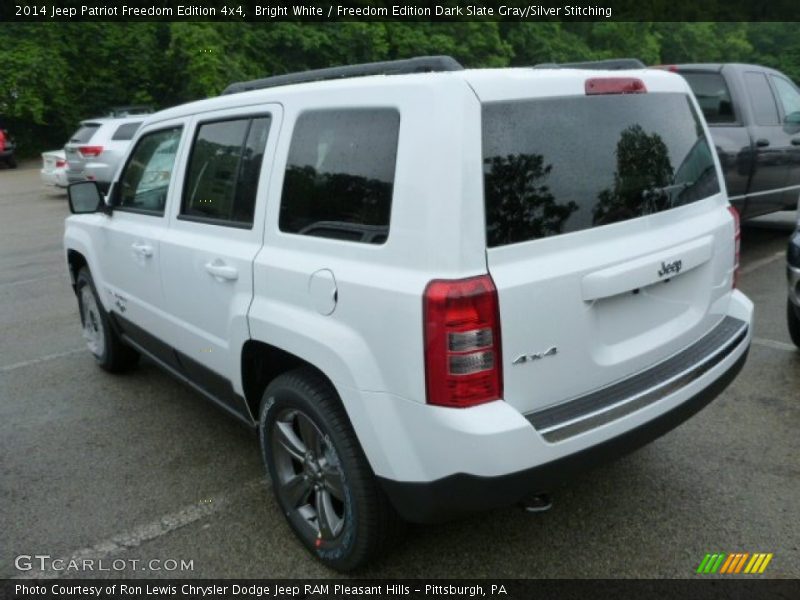 Bright White / Freedom Edition Dark Slate Gray/Silver Stitching 2014 Jeep Patriot Freedom Edition 4x4