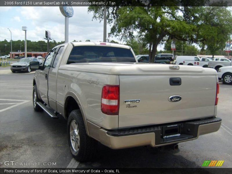 Smokestone Metallic / Tan 2006 Ford F150 Lariat SuperCab 4x4