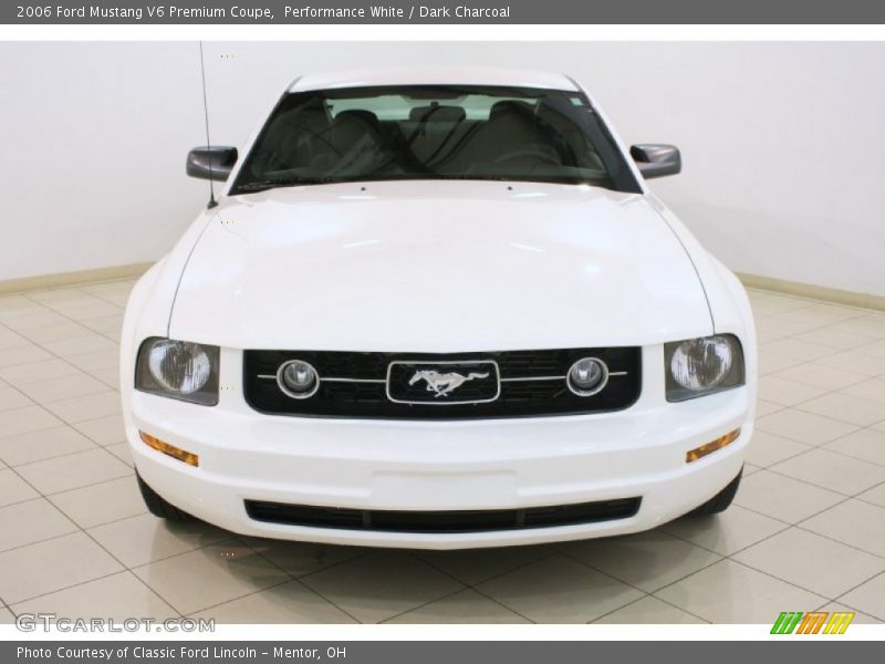 Performance White / Dark Charcoal 2006 Ford Mustang V6 Premium Coupe