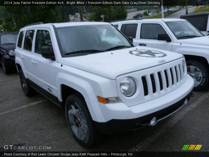 Bright White / Freedom Edition Dark Slate Gray/Silver Stitching 2014 Jeep Patriot Freedom Edition 4x4