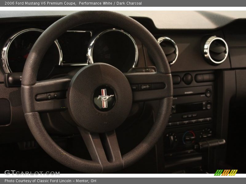 Performance White / Dark Charcoal 2006 Ford Mustang V6 Premium Coupe