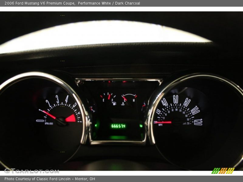 Performance White / Dark Charcoal 2006 Ford Mustang V6 Premium Coupe