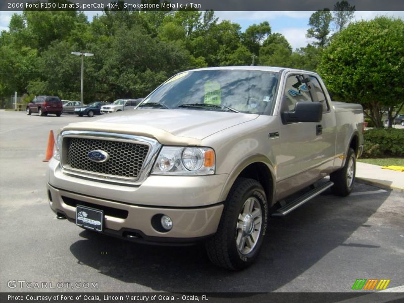 Smokestone Metallic / Tan 2006 Ford F150 Lariat SuperCab 4x4