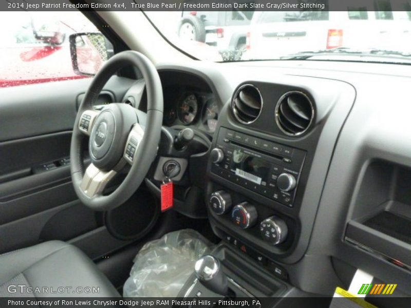 True Blue Pearl / Freedom Edition Dark Slate Gray/Silver Stitching 2014 Jeep Patriot Freedom Edition 4x4