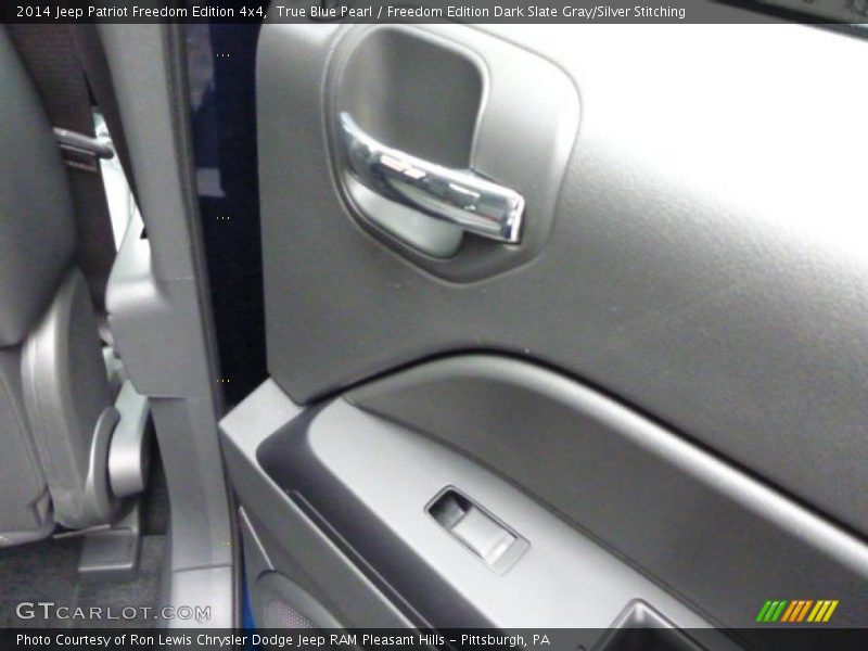 True Blue Pearl / Freedom Edition Dark Slate Gray/Silver Stitching 2014 Jeep Patriot Freedom Edition 4x4