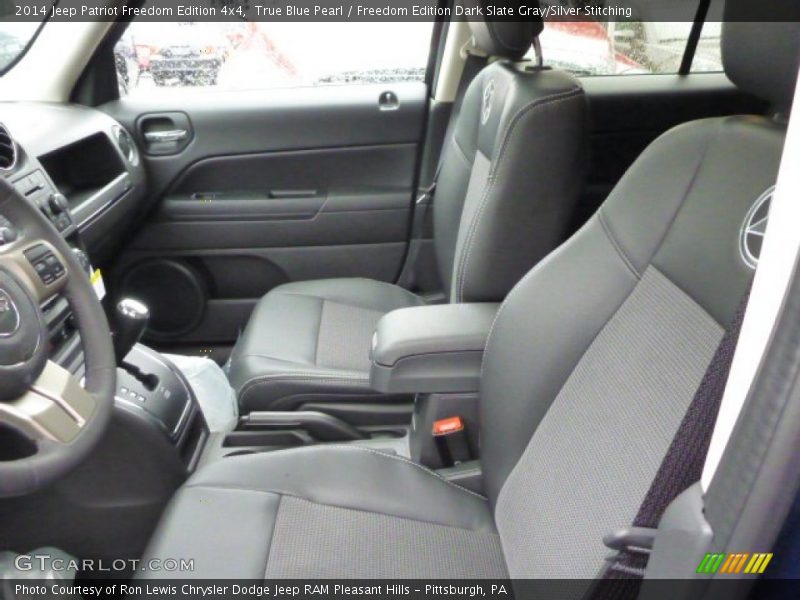 True Blue Pearl / Freedom Edition Dark Slate Gray/Silver Stitching 2014 Jeep Patriot Freedom Edition 4x4
