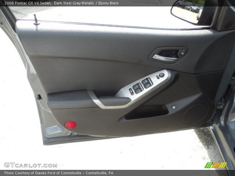 Dark Steel Gray Metallic / Ebony Black 2008 Pontiac G6 V6 Sedan
