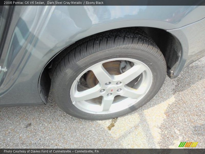 Dark Steel Gray Metallic / Ebony Black 2008 Pontiac G6 V6 Sedan