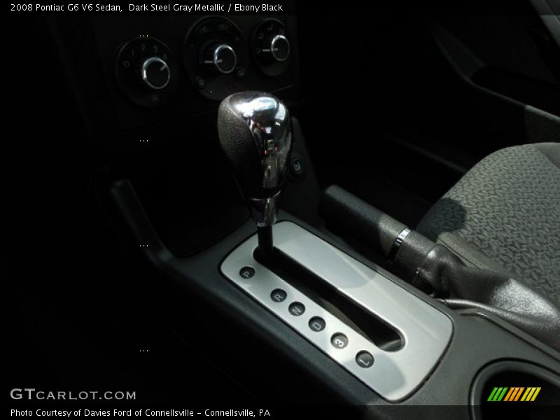 Dark Steel Gray Metallic / Ebony Black 2008 Pontiac G6 V6 Sedan