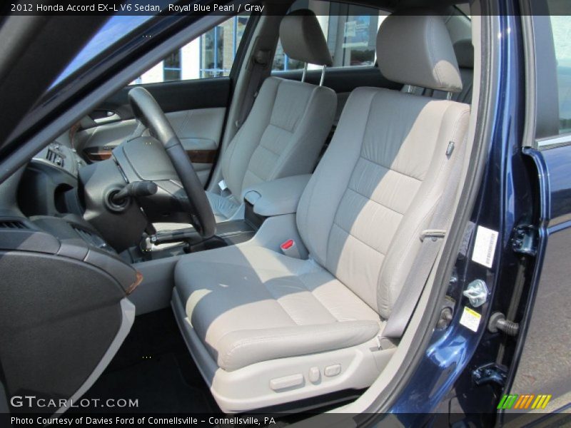 Front Seat of 2012 Accord EX-L V6 Sedan