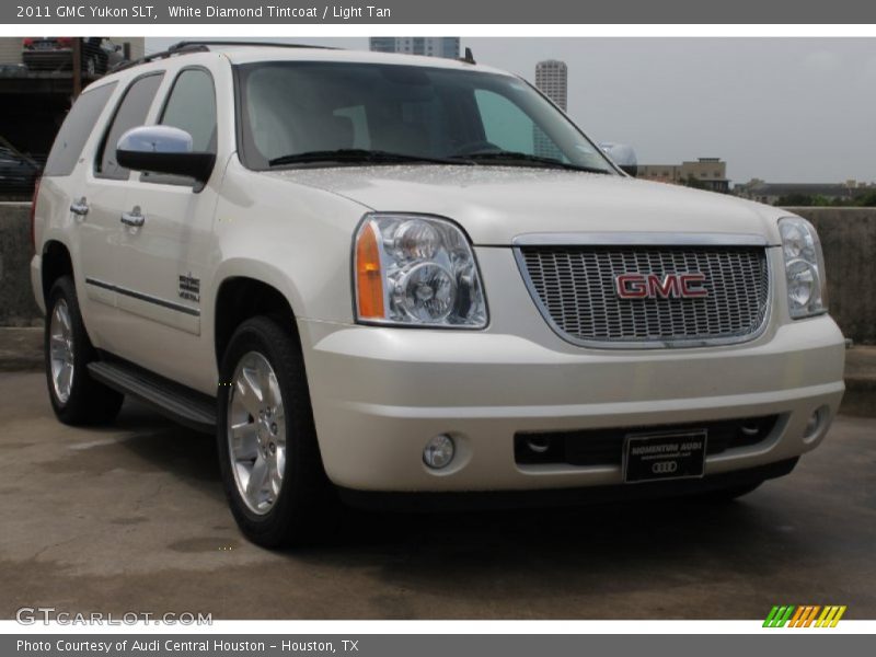 White Diamond Tintcoat / Light Tan 2011 GMC Yukon SLT