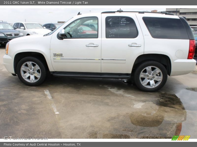 White Diamond Tintcoat / Light Tan 2011 GMC Yukon SLT