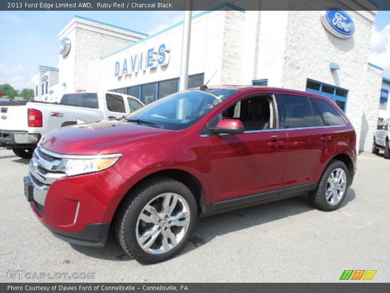 Ruby Red / Charcoal Black 2013 Ford Edge Limited AWD