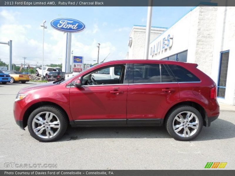 Ruby Red / Charcoal Black 2013 Ford Edge Limited AWD