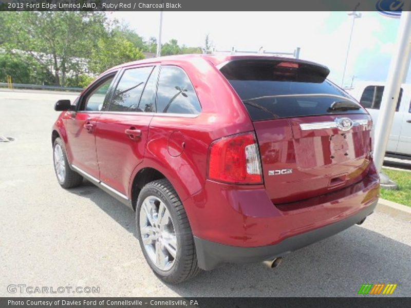 Ruby Red / Charcoal Black 2013 Ford Edge Limited AWD