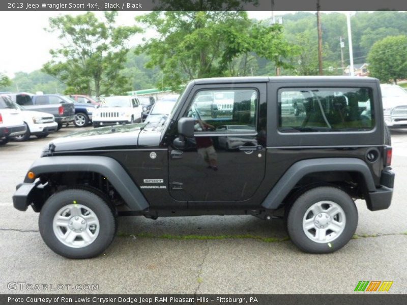 Black / Black 2013 Jeep Wrangler Sport 4x4