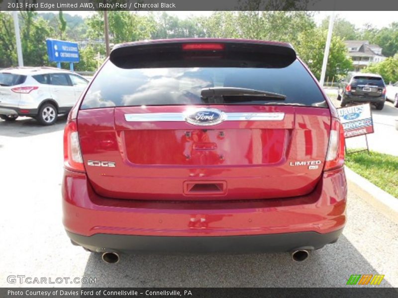 Ruby Red / Charcoal Black 2013 Ford Edge Limited AWD