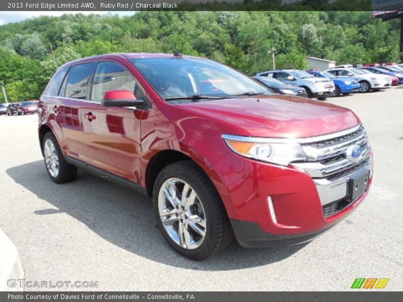 Ruby Red / Charcoal Black 2013 Ford Edge Limited AWD