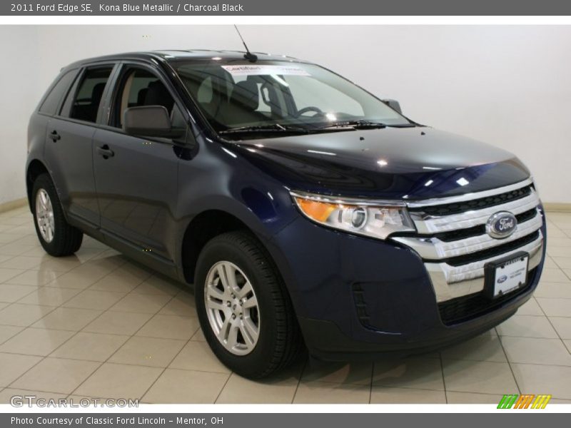 Kona Blue Metallic / Charcoal Black 2011 Ford Edge SE