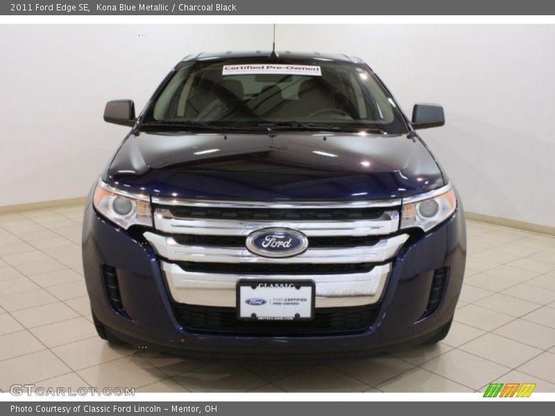 Kona Blue Metallic / Charcoal Black 2011 Ford Edge SE