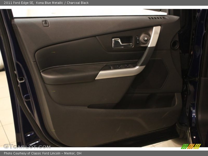 Kona Blue Metallic / Charcoal Black 2011 Ford Edge SE