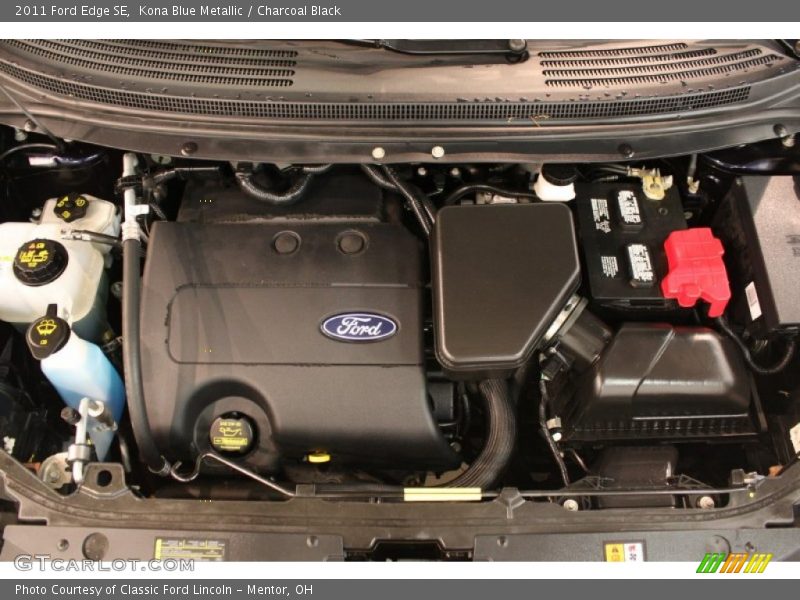 Kona Blue Metallic / Charcoal Black 2011 Ford Edge SE