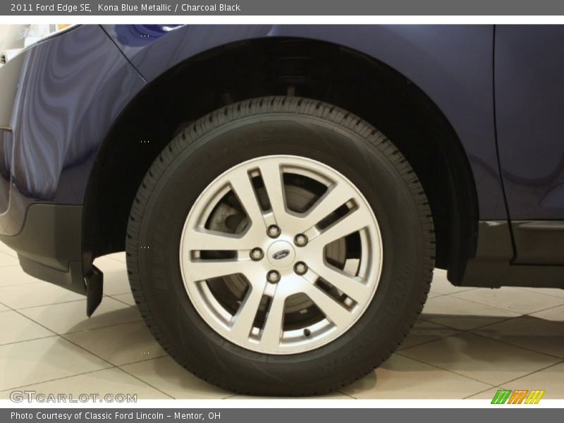 Kona Blue Metallic / Charcoal Black 2011 Ford Edge SE