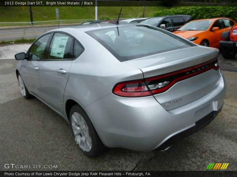 Bright Silver Metallic / Black 2013 Dodge Dart SXT